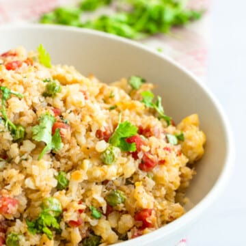 Cauliflower Fried “Rice” Bowl