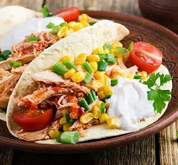 Slow Cooker Salsa Lime Chicken Tacos