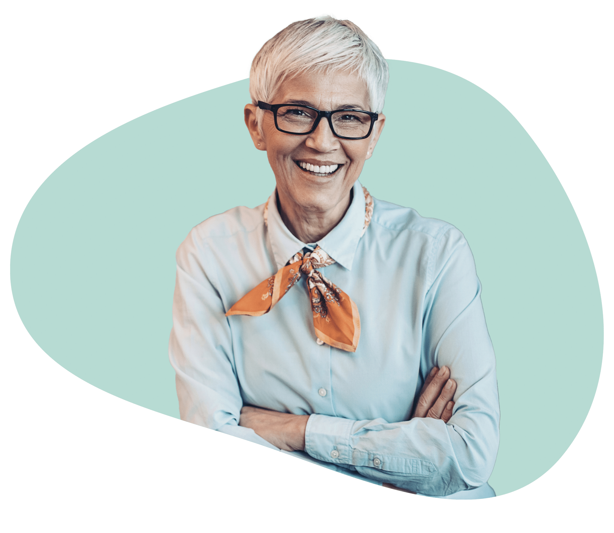 Old Woman Scarf From Dietitian Group