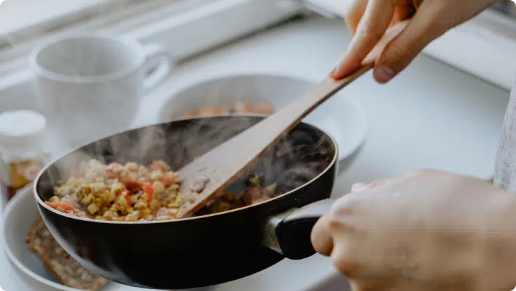 Cooking a meal